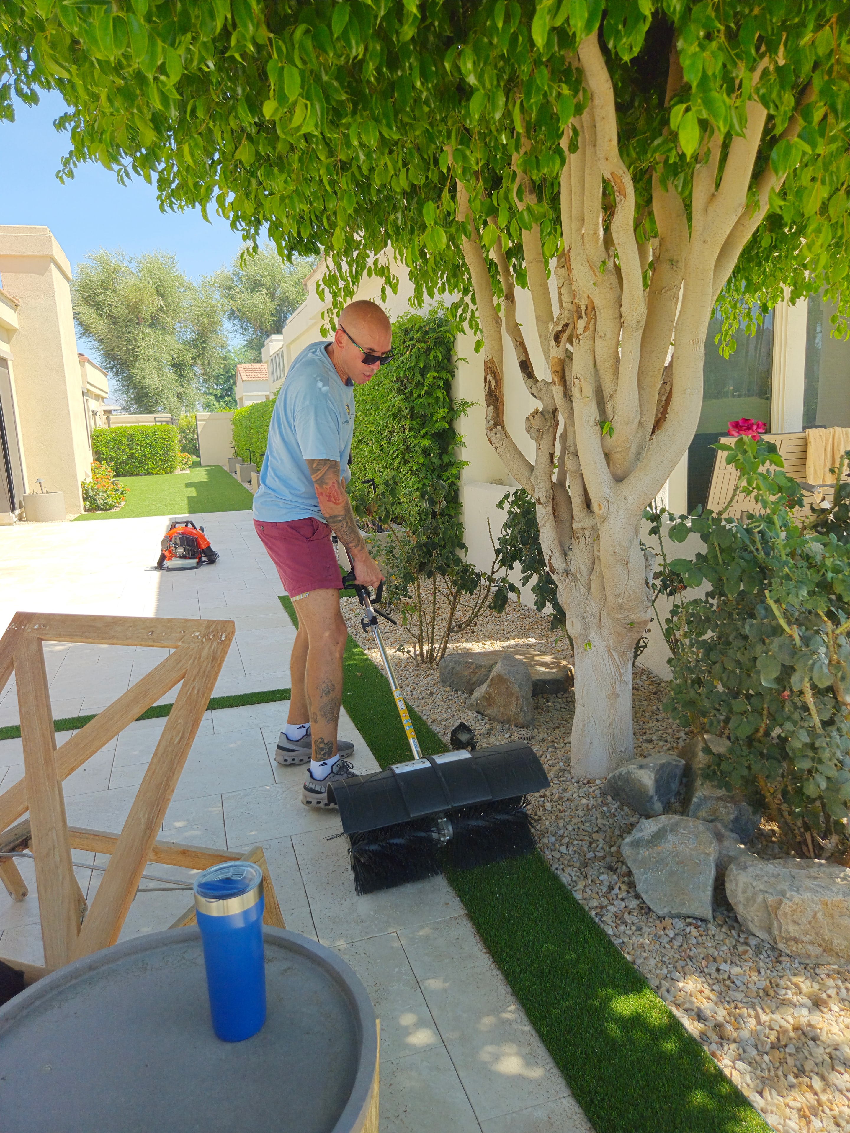 Travis, Founder of Pristine Paws — U.S. Navy veteran and Phoenix turf cleaning specialist